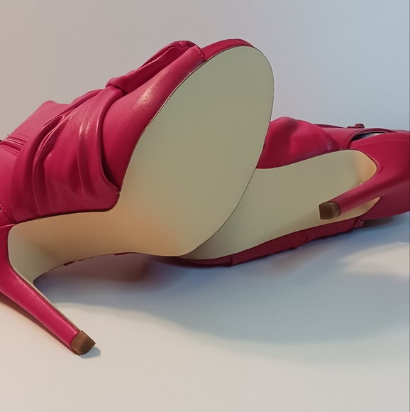 RED Peep toe heels - Picture 5 of 10